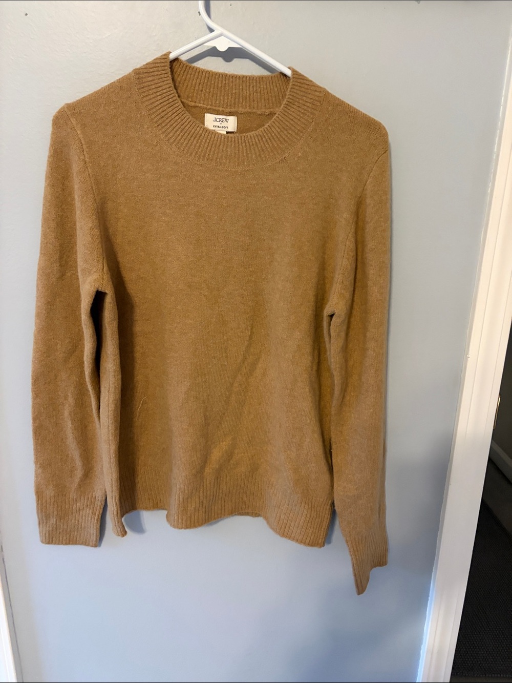 J. Crew Men’s Crewneck Sweater in Camel Brown
